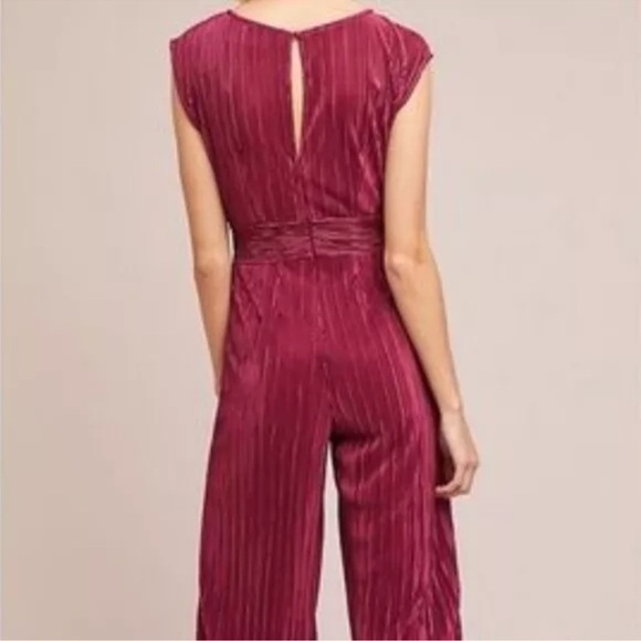 Anthropologie Maeve Sonata Crop Jumpsuit Sz 2 elegant - Picture 5 of 6